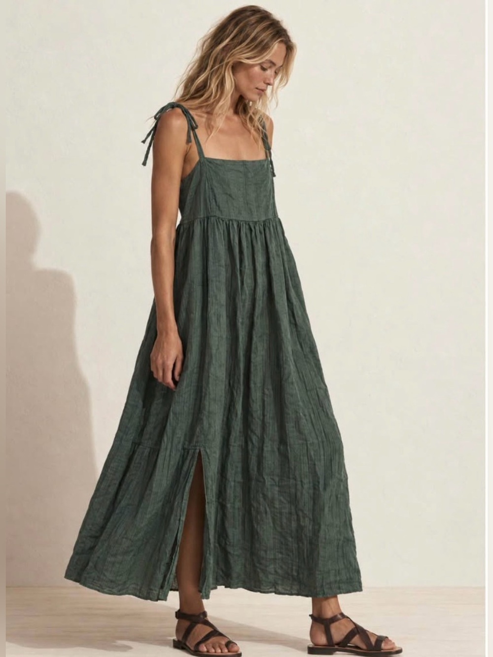 Boho Cotten Blend Dress | Doen Inspired | French Girl | Size L